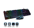 SAS Gaming SG200 RGB Gaming Keyboard & Mouse Set LED Wired