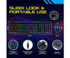 SAS Gaming SG200 RGB Gaming Keyboard & Mouse Set LED Wired