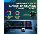 SAS Gaming SG200 RGB Gaming Keyboard & Mouse Set LED Wired