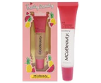 MCoBeauty Fruity Beauty 2-In-1 Lip Treatment and High Shine Gloss - Strawberry For Women 0.5 oz Lip Gloss