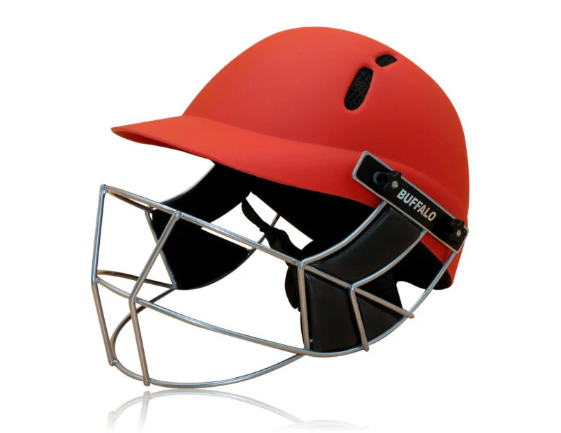 Buffalo Sports Impact Cricket Helmet - Red