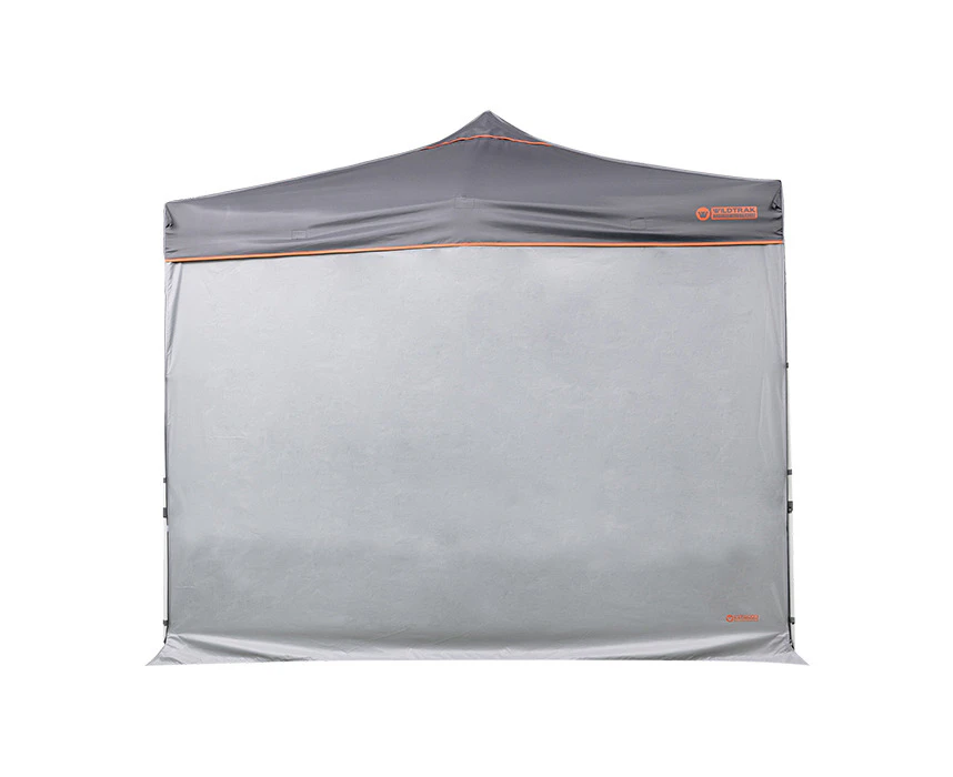 Wildtrak Solid Wall 3.0 Cover Accessory w/ Zipper For Camping 3m Gazebo Grey