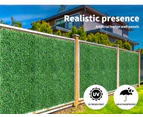 Marlow Artificial Hedge Grass Boxwood Garden Green Wall Mat Fence Outdoor x10