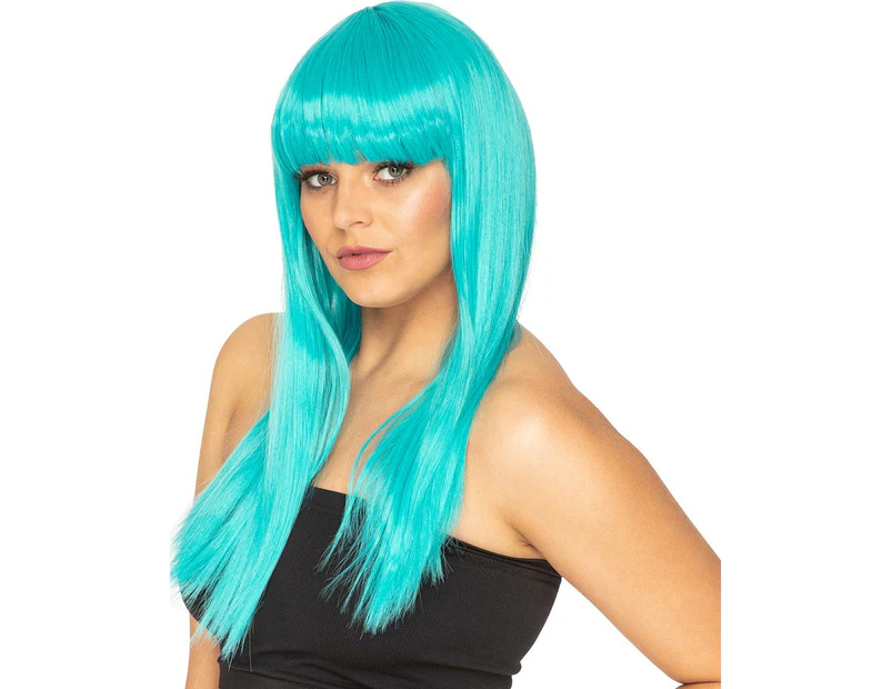 Fashion Deluxe True Teal Long Wig