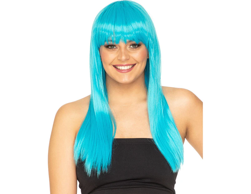 Fashion Deluxe Aquamarine Long Wig