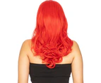 Glamour Deluxe Red Long Wavy Wig