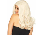 Glamour Deluxe Platinum Blonde Long Wavy Wig