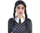 Plaited Teen Girls Wednesday Addams Halloween Costume Wig Girls