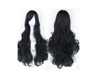Cosplay Long Hair Wig High Temperature Silk Multi Colored Cartoon 80Cm - Black