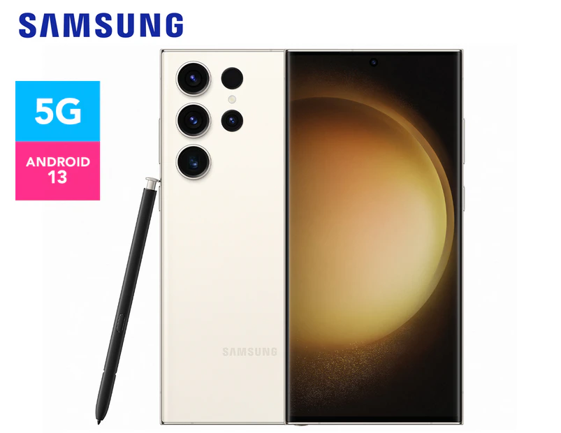 Samsung Galaxy S23 Ultra 256GB Smartphone Unlocked - Cream | Catch ...