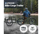 OUTDOOR360 Bicycle Cargo Luggage Trailer Cart Bike Wagon Carrier Trailer 60kg