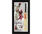Cricket - Brian Lara Signed & Framed Cricket Bat Career