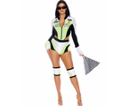 Green Light Go Racer Womens Costume