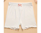 Kids Girls Shorts Stretchy Short Pants Underwear Toddler Safety Panties Leggings - White
