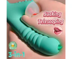 Miraco Thrusting Rabbit Vibrator Dildo Tongue Licking Clit G-Spot Massager