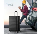 Mazam 28" Luggage Suitcase Trolley Set Travel TSA Lock Storage Hard Case Black