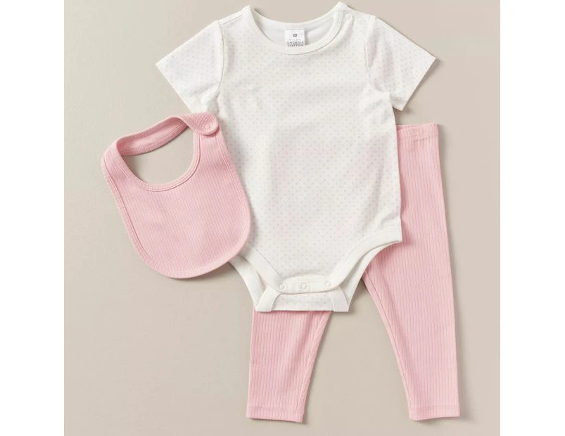 Target 3 Piece Baby Organic Cotton Set - Pink