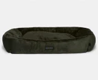 Paws & Claws Large Lux Walled Pet Bed - Olive