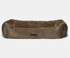 Paws & Claws Large Lux Walled Pet Bed - Taupe