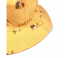 Dozer Baby Boys Bucket Hat Mustard Pelican Print Broulee