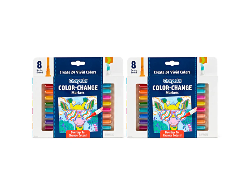 Crayola Color Change Markers, Gift for Teens, 8ct