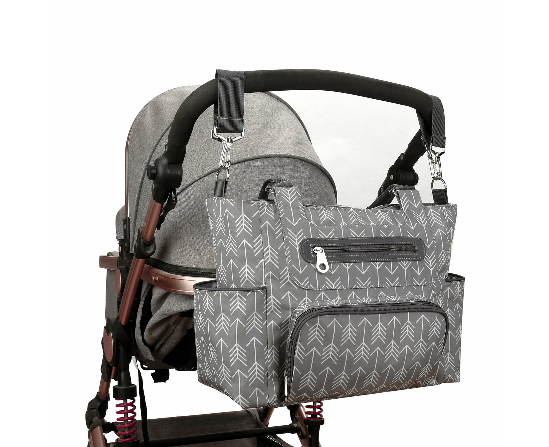 Diaper Bag Set Nappy Bags Stroller Bag Organizer Set,Arrow