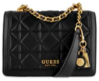 GUESS Abey Convertible Crossbody Flap Bag - Black