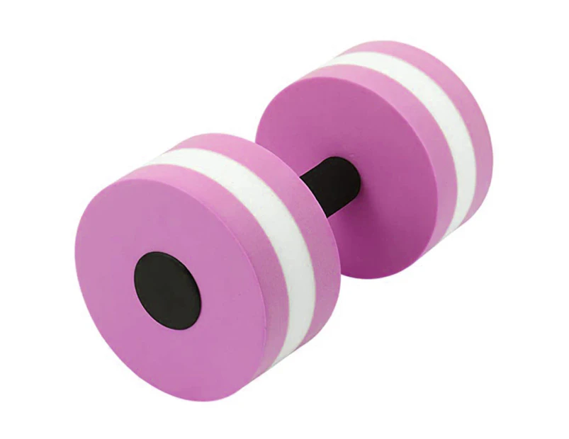 High-Density Eva-Foam Dumbbell Set, Water Weight, Soft Padded, Water Aerobics, Aqua Therapy, Pool Fitness, Water Exercise-Pink