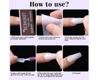 Press On Nails, Fake Nails Full Cover Colorful Solid False Nail For Women Nail Salon Art Diy