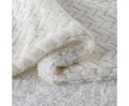 Sherpa Fleece Bed Blanket Uper Soft Fuzzy Plush Warm Cozy Fluffy Microfiber Couch Throw Double Reversible Blankets,Milky White