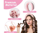 Heatless Hair Curlers For Long Hair,No Heat Curlers You Can To Sleep In Overnight,Heatless Curls Headband,Soft Foam Hair Rollers For Natural Hair,Pink