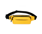 Fanny Pack For Women Men With Zipper Pockets, Premium Fashion Waist Pack Crossbody Bum Bags For Hiking, Running, Travel, Cycling And Casual,Yellow