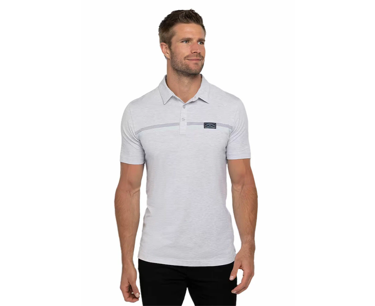 TravisMathew Neotropical Polo - Heather Light Grey -  Mens