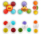 3 PCS Baby Suction Cup Spinner Toys kids Bath Spinner/Water Pool Toys Cartoon Children Sensory Toys Spinning Top Toy for Toddlers Table Sucker Toy