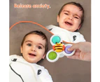 3 PCS Baby Suction Cup Spinner Toys kids Bath Spinner/Water Pool Toys Cartoon Children Sensory Toys Spinning Top Toy for Toddlers Table Sucker Toy