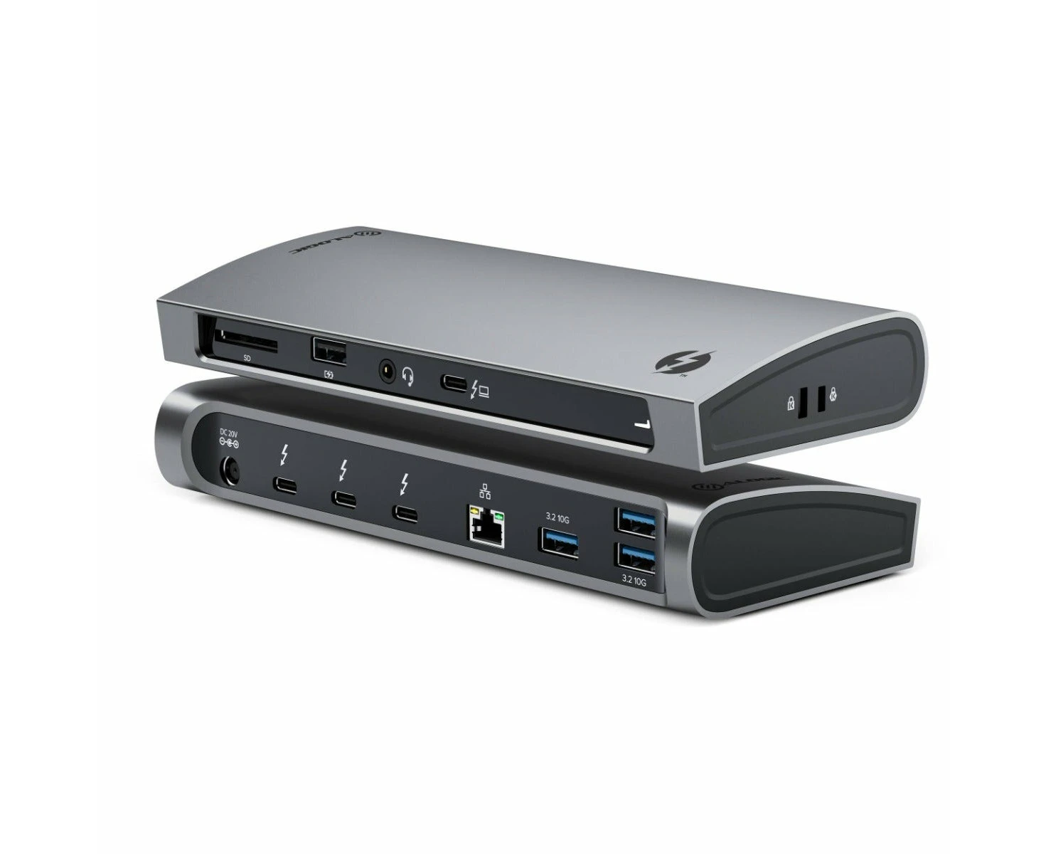 Alogic BLAZE Thunderbolt 4 Docking Station for Notebook/Desktop PC/Hard Drive/Monitor - Memory Card Reader - SD - 96 W - Space Gray - 2 Displays - 4K