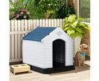 Costway Dog Kennel Small Weatherproof Puppy Pet Dog House Plastic Outdoor Indoor Garden