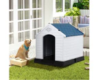 Costway Dog Kennel Small Weatherproof Puppy Pet Dog House Plastic Outdoor Indoor Garden