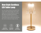 LED Table Lamp Cordless Bedside (Sydney Stock) Style Touch Control 3 Colour Night Lights Dimmable USB Rechargeable Line Shade