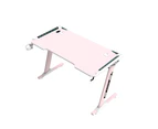 Odyssey8 1.2m Gaming Desk Office Table Desktop with LED light & Effects - Pink