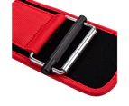 Self Locking Weight Lifting Belt Fitness Support Belt Training Belt-Red