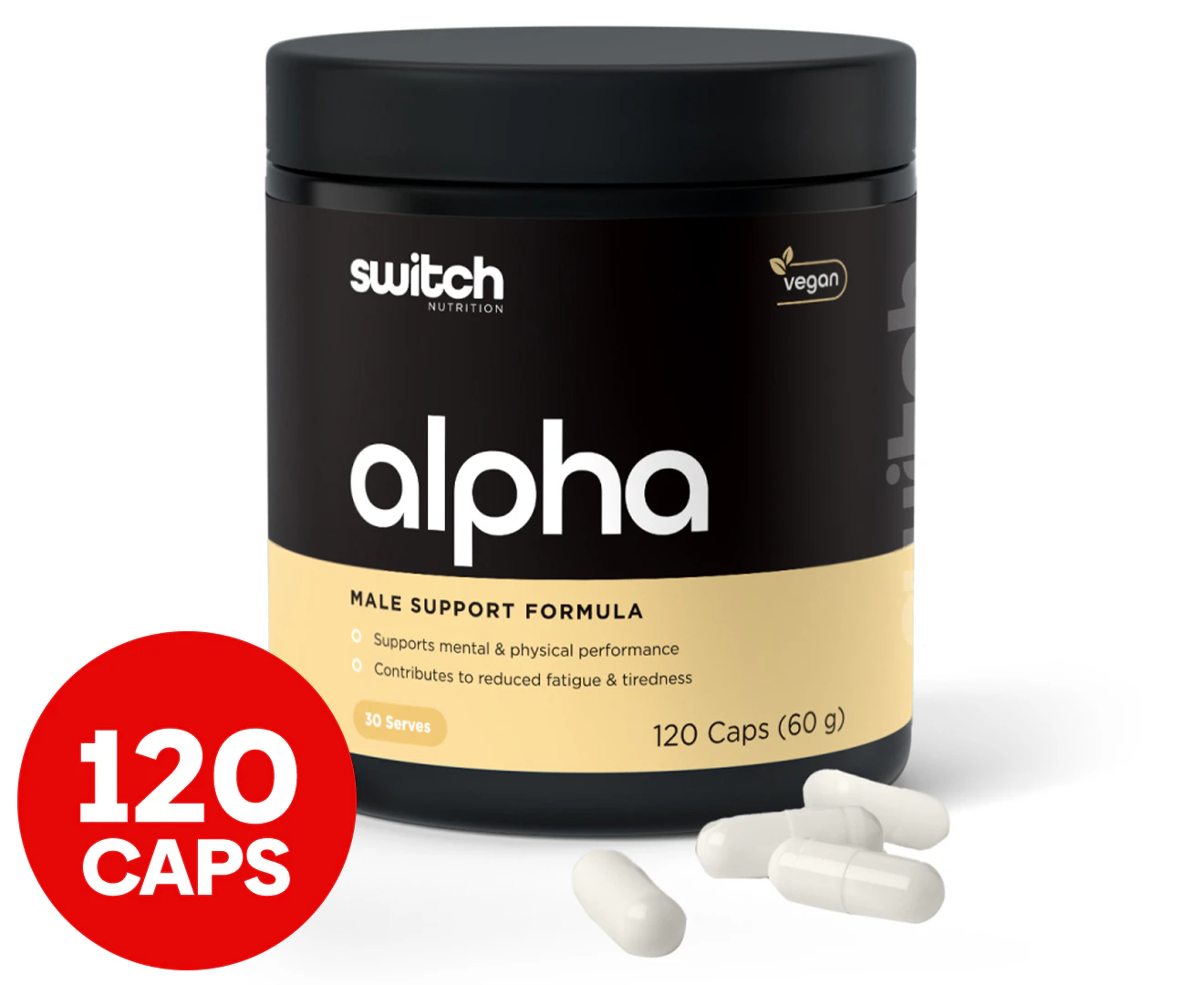 Alpha Male Support Formula Capsules x120