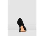 LEXIE HIGH HEELS BLACK SUEDE - Jo Mercer