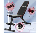 Costway Weight Bench Press Adjustable Flat Incline Bench w/Grip&Foot Support Fitness Equipment Gym Home, Black