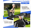 Costway Golf Cart Bag Portable Golf Club Bag Travel Bag w/14 Full Length Dividers & Rain Hood