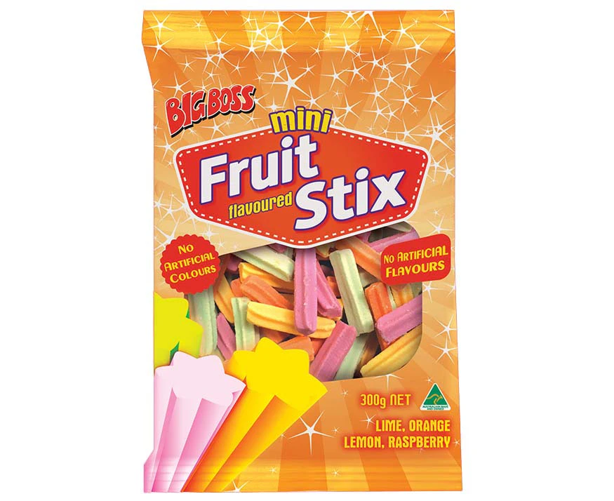 Big Boss Mini Fruit Stix 300g