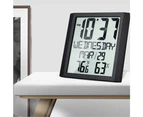 Multi-Functional Large-Screen Wall Clock Home Creative Thermometer And Hygrometer Alarm Clock