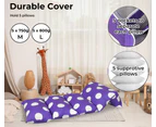 Dreamz Foldable Mattress Kids Pillow Bed Cushion Sofa Chair Lazy Couch Purple M