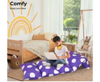 Dreamz Foldable Mattress Kids Pillow Bed Cushion Sofa Chair Lazy Couch Purple M