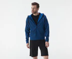 Nike Men's Therma-FIT Full-Zip Fitness Hoodie - Void Heather/Game Royal/Black